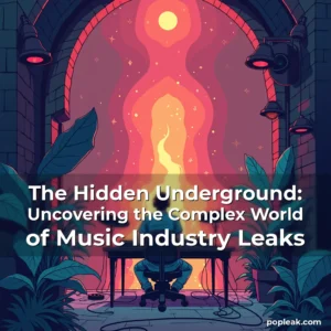 Artistic representation for The Hidden Underground: Uncovering the Complex World of Music Industry Leaks