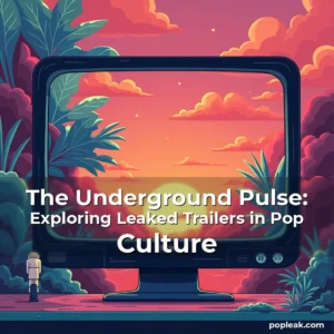 Read more about the article The Underground Pulse: Exploring Leaked Trailers in Pop Culture