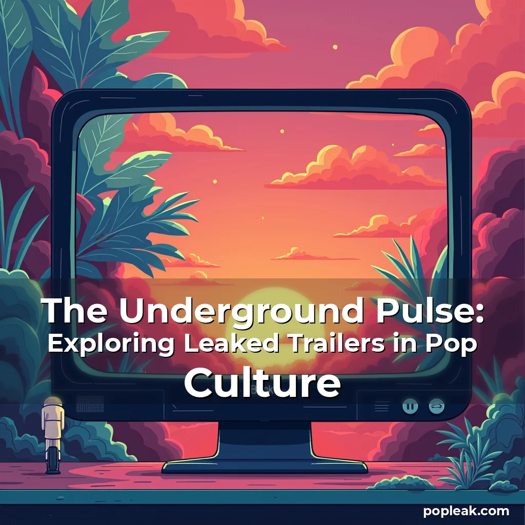 Read more about the article The Underground Pulse: Exploring Leaked Trailers in Pop Culture